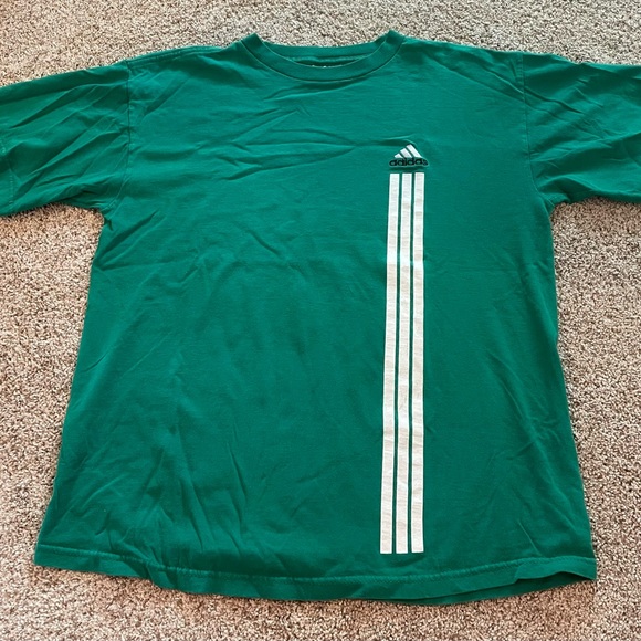 adidas Tops - Adidas vintage green T-shirt